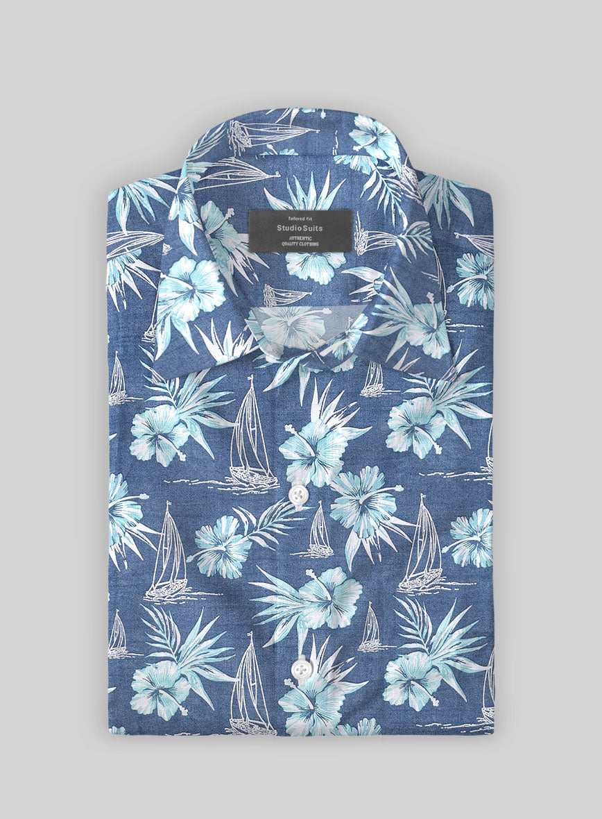 Tropic Sail Cotton Shirt - StudioSuits