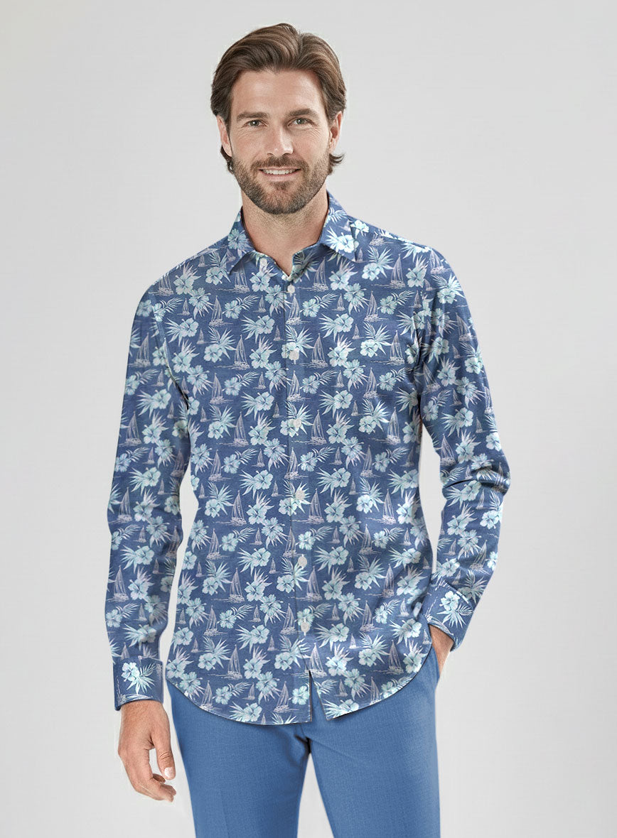 Tropic Sail Cotton Shirt - StudioSuits