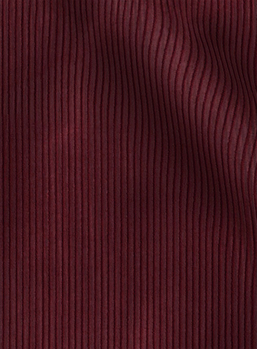 Trucker Berry Wine Corduroy Shirt - StudioSuits