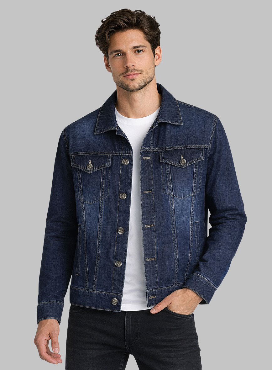 Trucker Blue Bastion Denim Jacket - StudioSuits