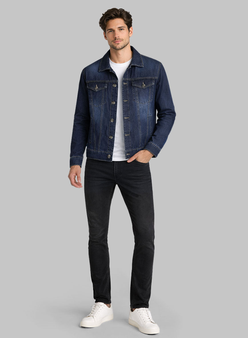 Trucker Blue Bastion Denim Jacket - StudioSuits