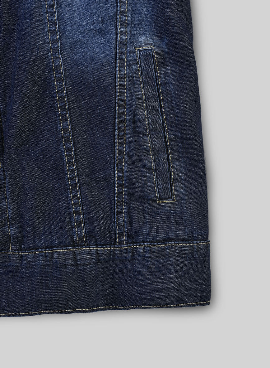 Trucker Blue Bastion Denim Jacket - StudioSuits