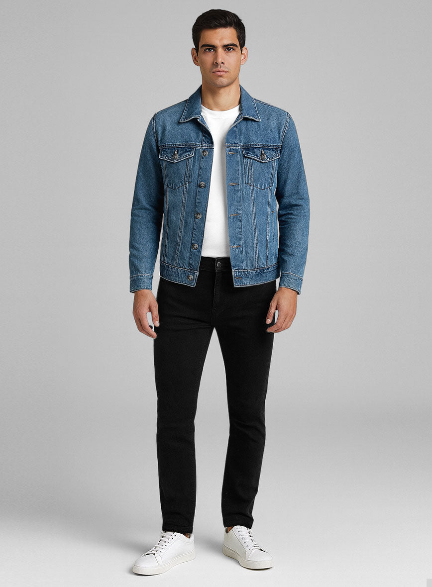 Trucker Blue Vista Denim Jacket - StudioSuits