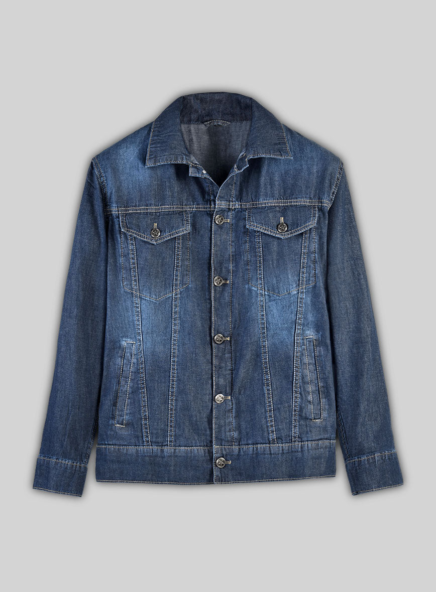 Trucker Blue Sterling Denim Jacket - StudioSuits
