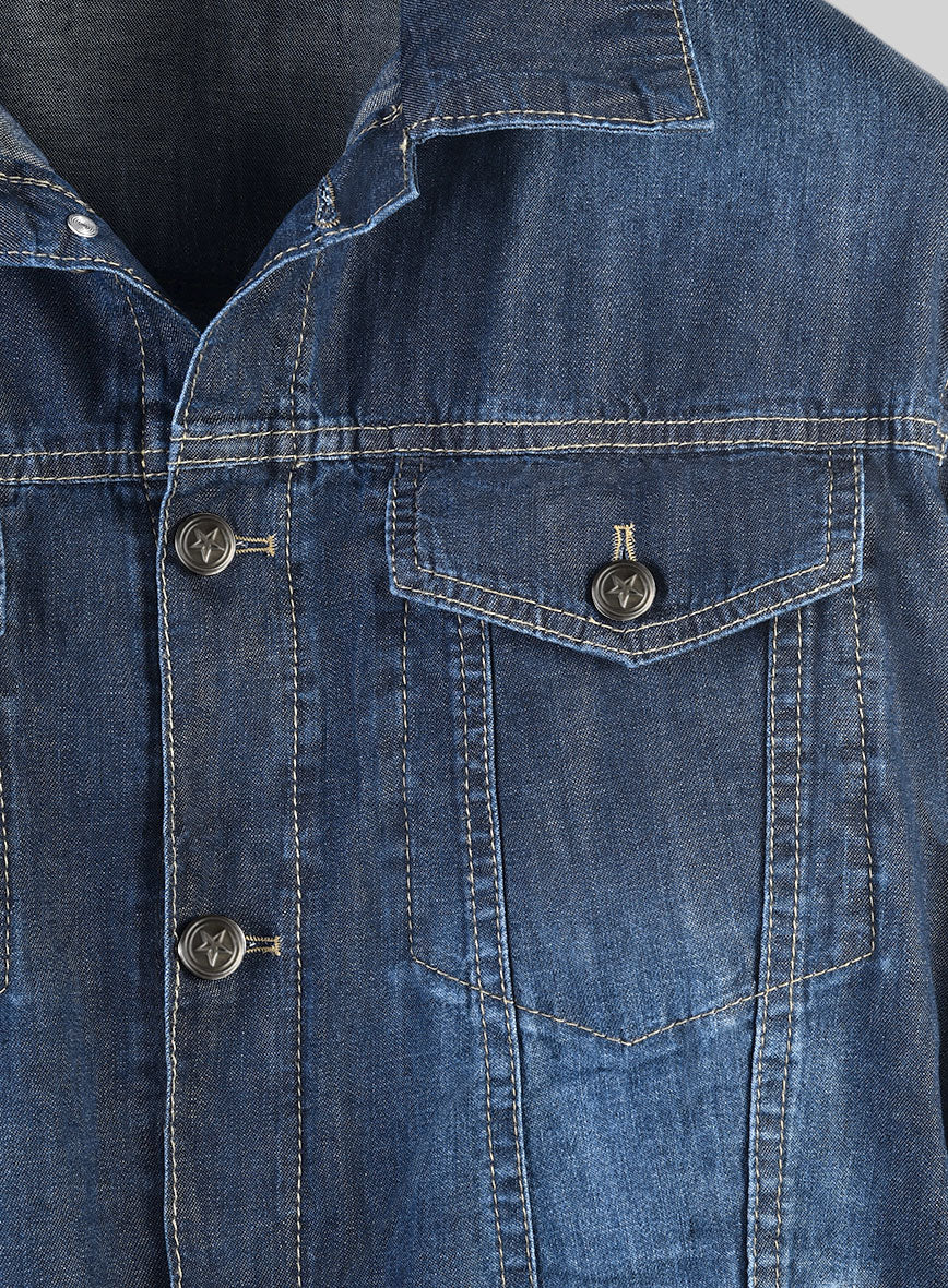 Trucker Blue Sterling Denim Jacket - StudioSuits