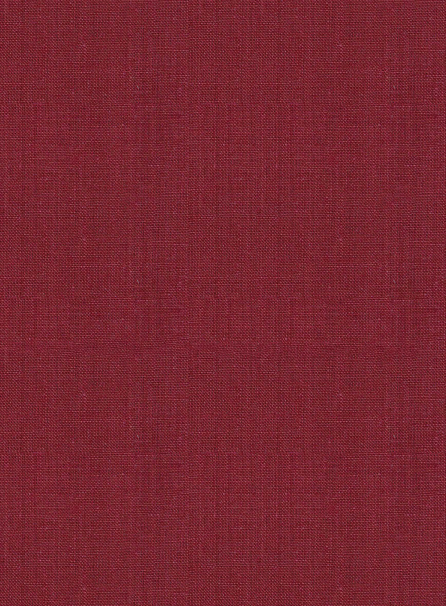 Trucker Moscow Maroon Linen Shirt - StudioSuits