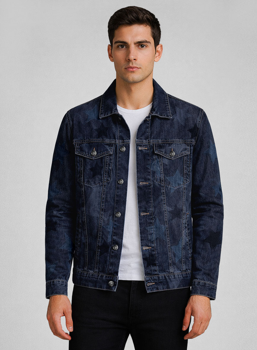 Trucker Starfade Indigo Denim Jacket - StudioSuits