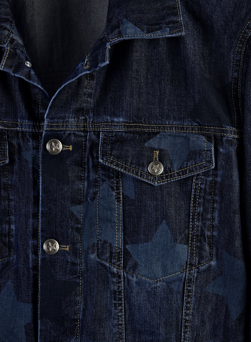 Trucker Starfade Indigo Denim Jacket - StudioSuits