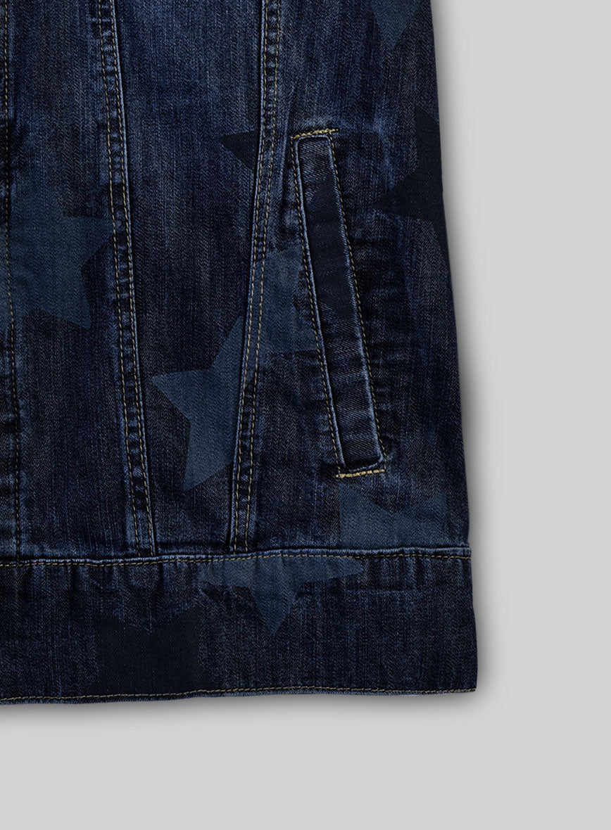 Trucker Starfade Indigo Denim Jacket - StudioSuits
