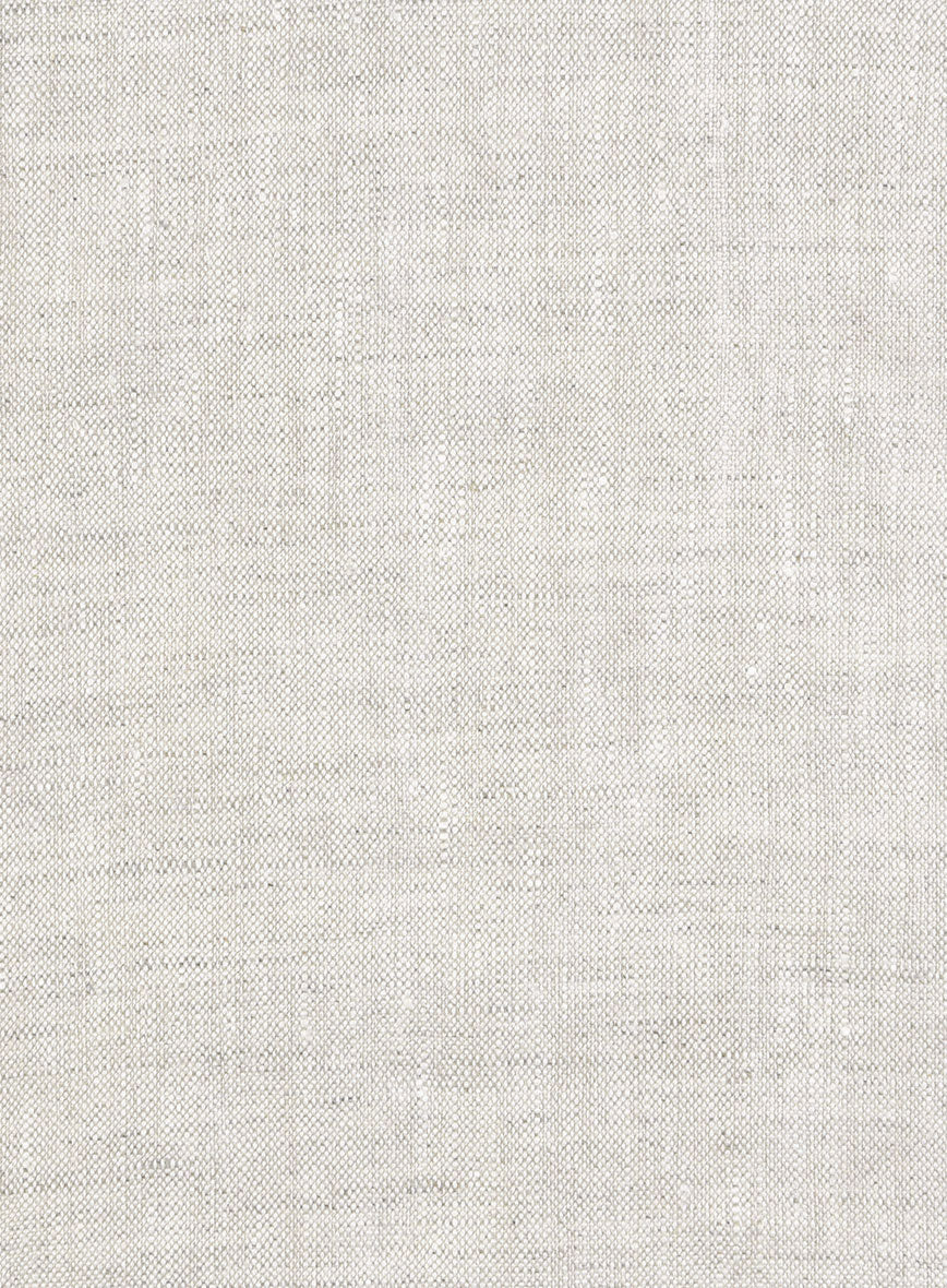 Trucker Tropical Beige Linen Shirt - StudioSuits