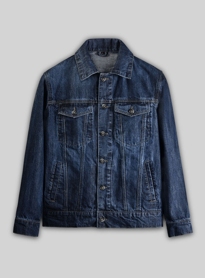 Trucker Vintage Blue Denim Jacket - StudioSuits