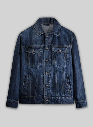Trucker Vintage Blue Denim Jacket - StudioSuits