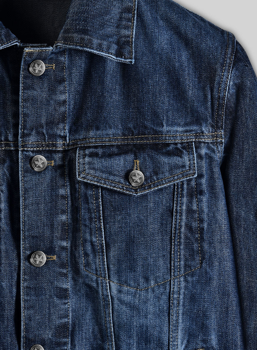 Trucker Vintage Blue Denim Jacket - StudioSuits