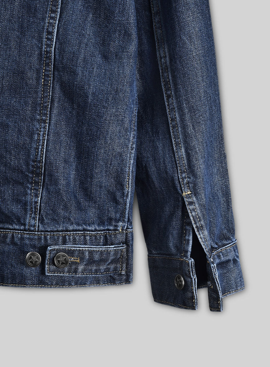 Trucker Vintage Blue Denim Jacket - StudioSuits