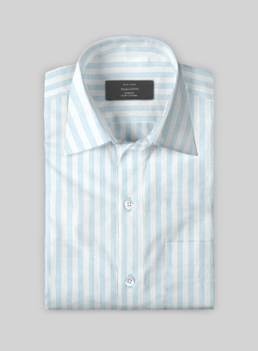 Tundra Stripe Cotton Shirt - StudioSuits