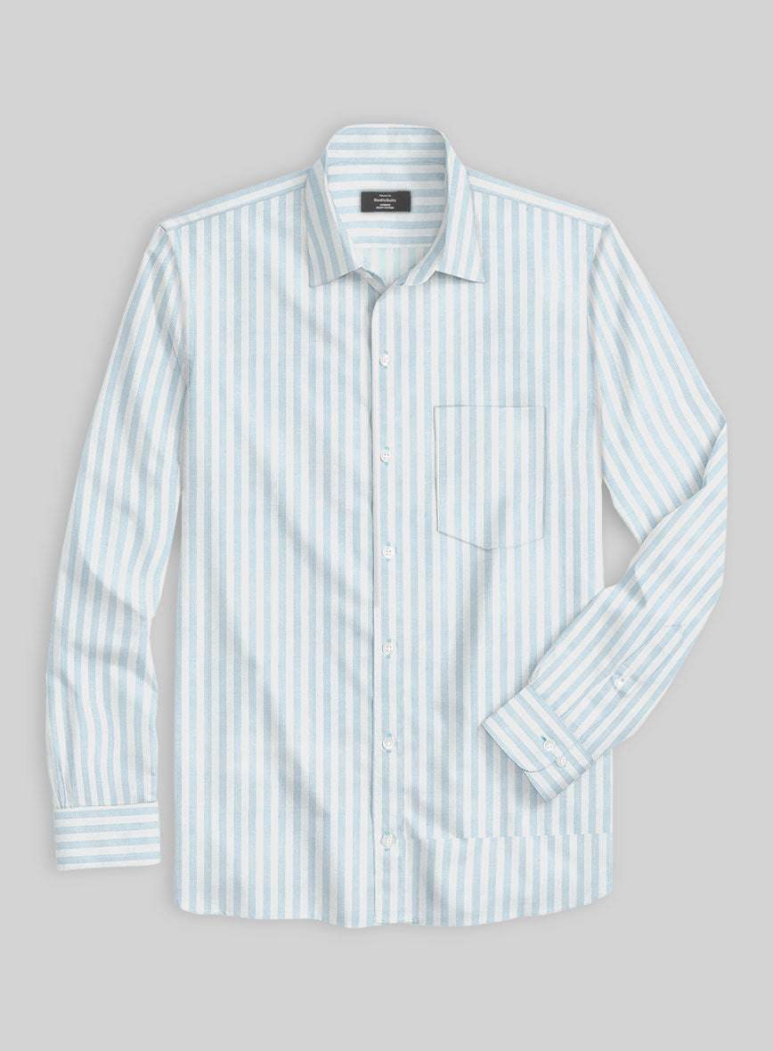 Tundra Stripe Cotton Shirt - StudioSuits