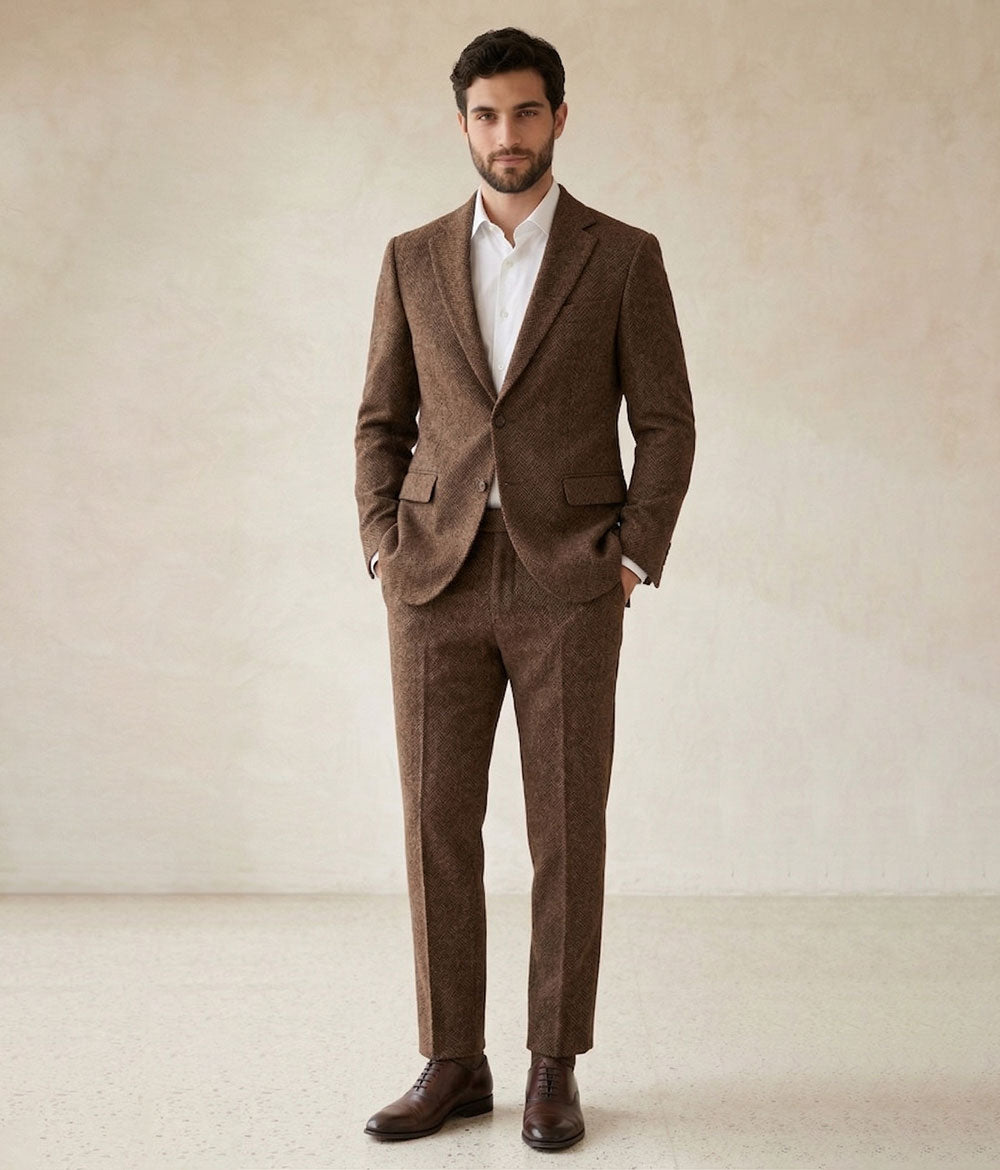 Scabal Londoner Black Wool Suit – StudioSuits