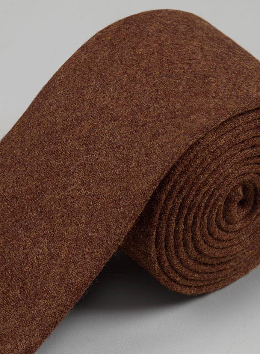 Tweed Tie - Naples Prego Rust - StudioSuits