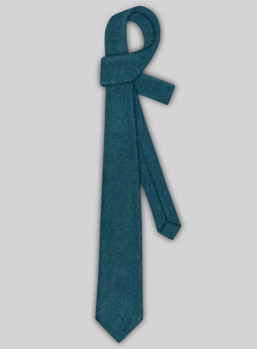 Tweed Tie - Naples Teal Blue - StudioSuits