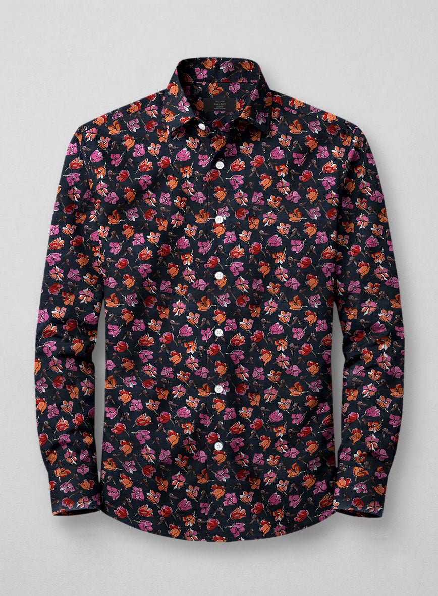 Twilight Flora Feather Cotton Shirt - StudioSuits
