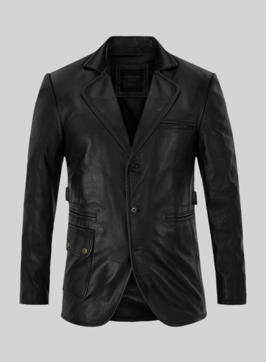 Until Death Leather Blazer - StudioSuits