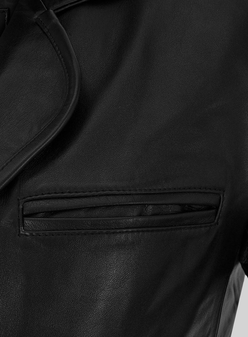 Until Death Leather Blazer - StudioSuits