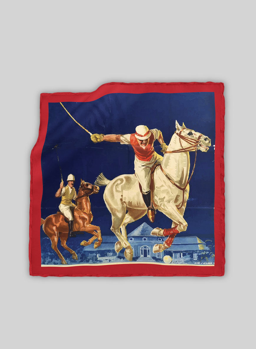 Valdrino Polo Silk Pocket Square - StudioSuits