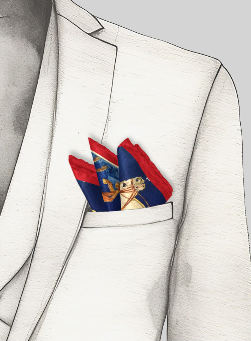 Valdrino Polo Silk Pocket Square - StudioSuits