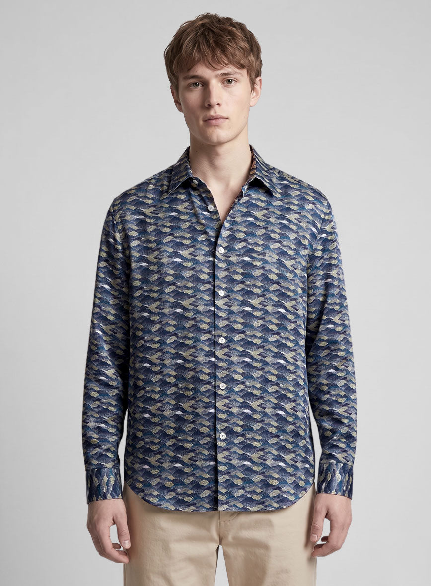 Valley Mist Silk Cotton Shirt - StudioSuits