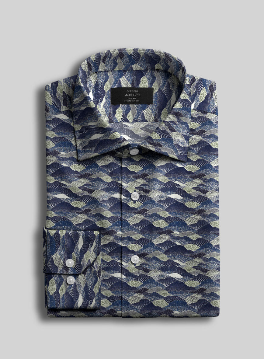 Valley Mist Silk Cotton Shirt - StudioSuits