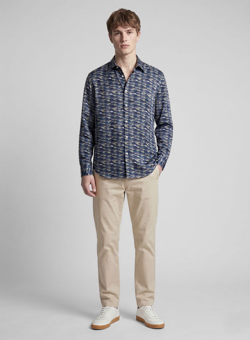 Valley Mist Silk Cotton Shirt - StudioSuits