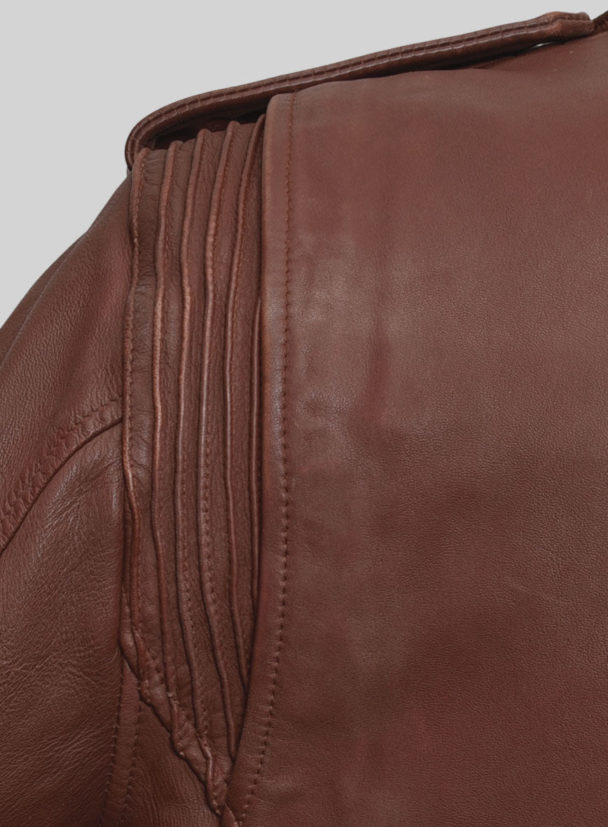 Nobelvalor Tan Rider Leather Jacket - StudioSuits