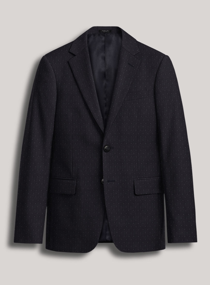 VBC Perennial Azure Fleck Stripe Wool Jacket - StudioSuits