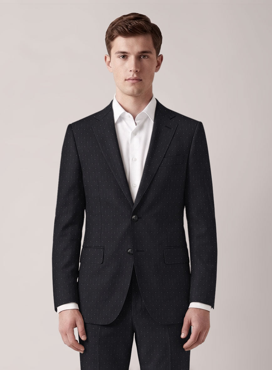 VBC Perennial Azure Fleck Stripe Wool Jacket - StudioSuits