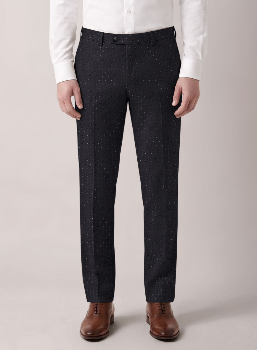 VBC Perennial Azure Fleck Stripe Wool Pants - StudioSuits