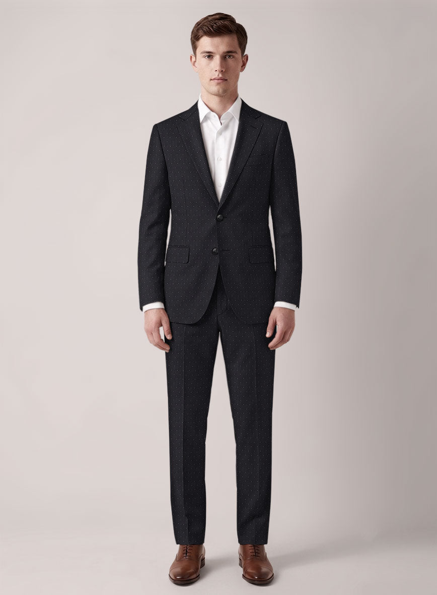 VBC Perennial Azure Fleck Stripe Wool Suit - StudioSuits