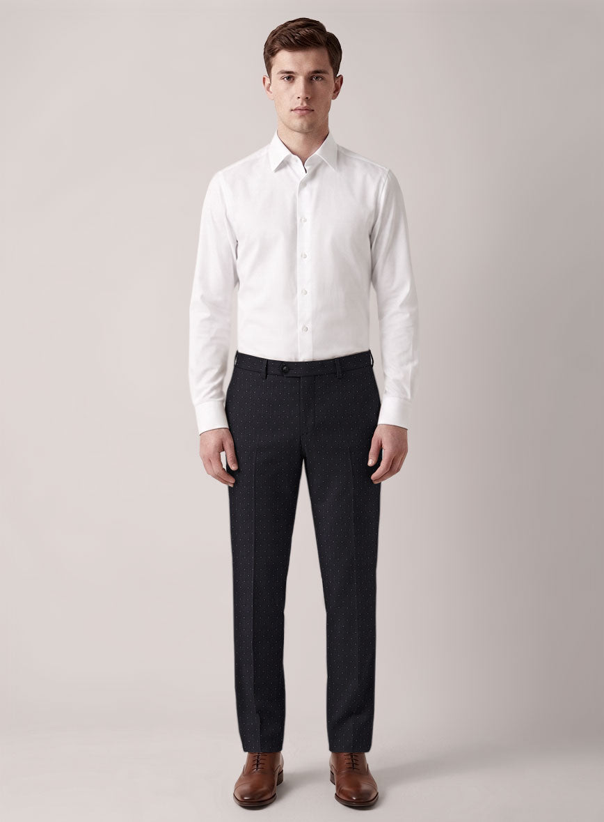 VBC Perennial Azure Fleck Stripe Wool Suit - StudioSuits