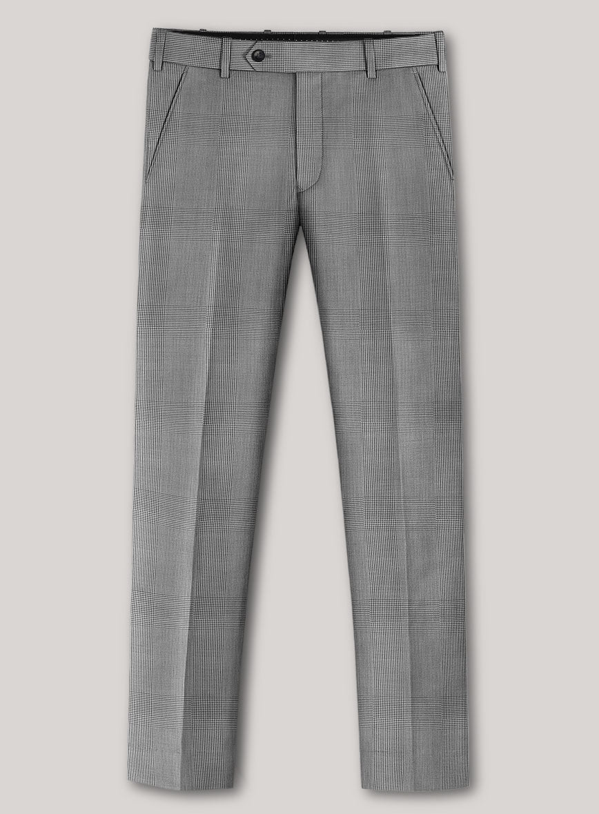 VBC Perennial B&W Glen Check Wool Suit - StudioSuits