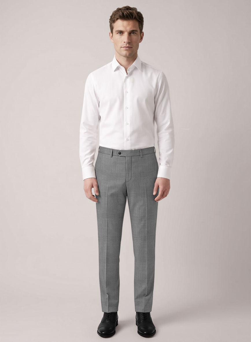 VBC Perennial B&W Glen Check Wool Suit - StudioSuits