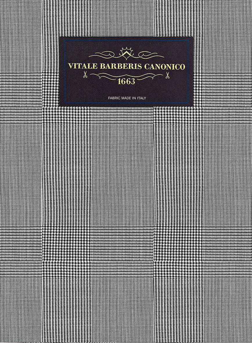 VBC Perennial B&W Glen Check Wool Suit - StudioSuits
