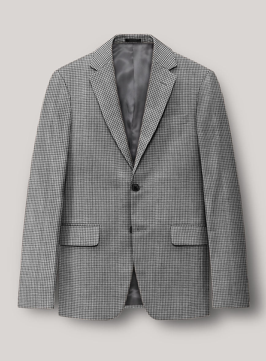 VBC Perennial B&W Houndstooth Wool Jacket - StudioSuits