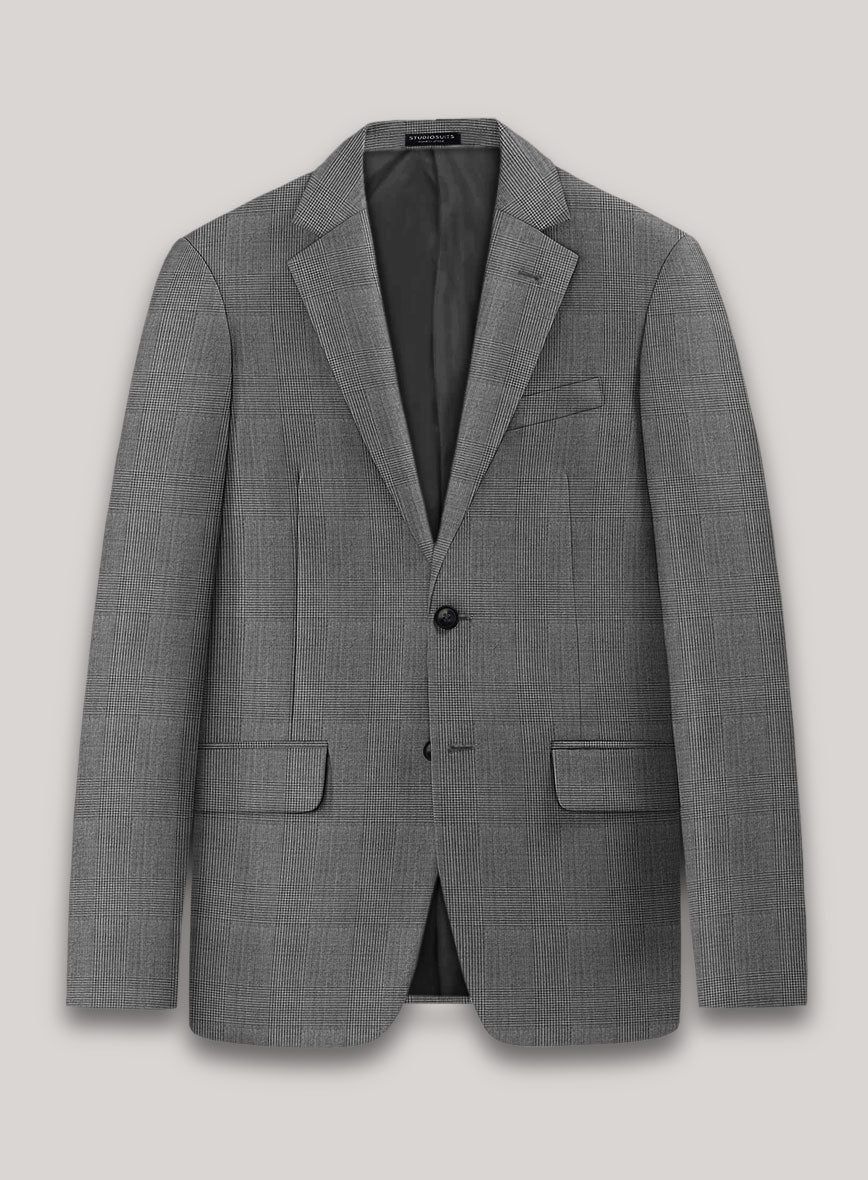 VBC Perennial Black Glen Check Wool Jacket - StudioSuits