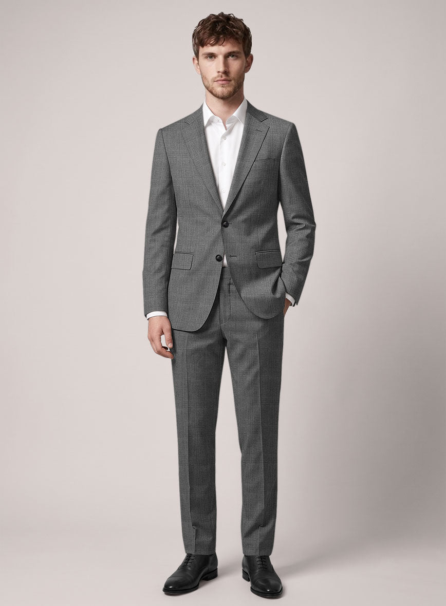 VBC Perennial Black Glen Check Wool Suit - StudioSuits