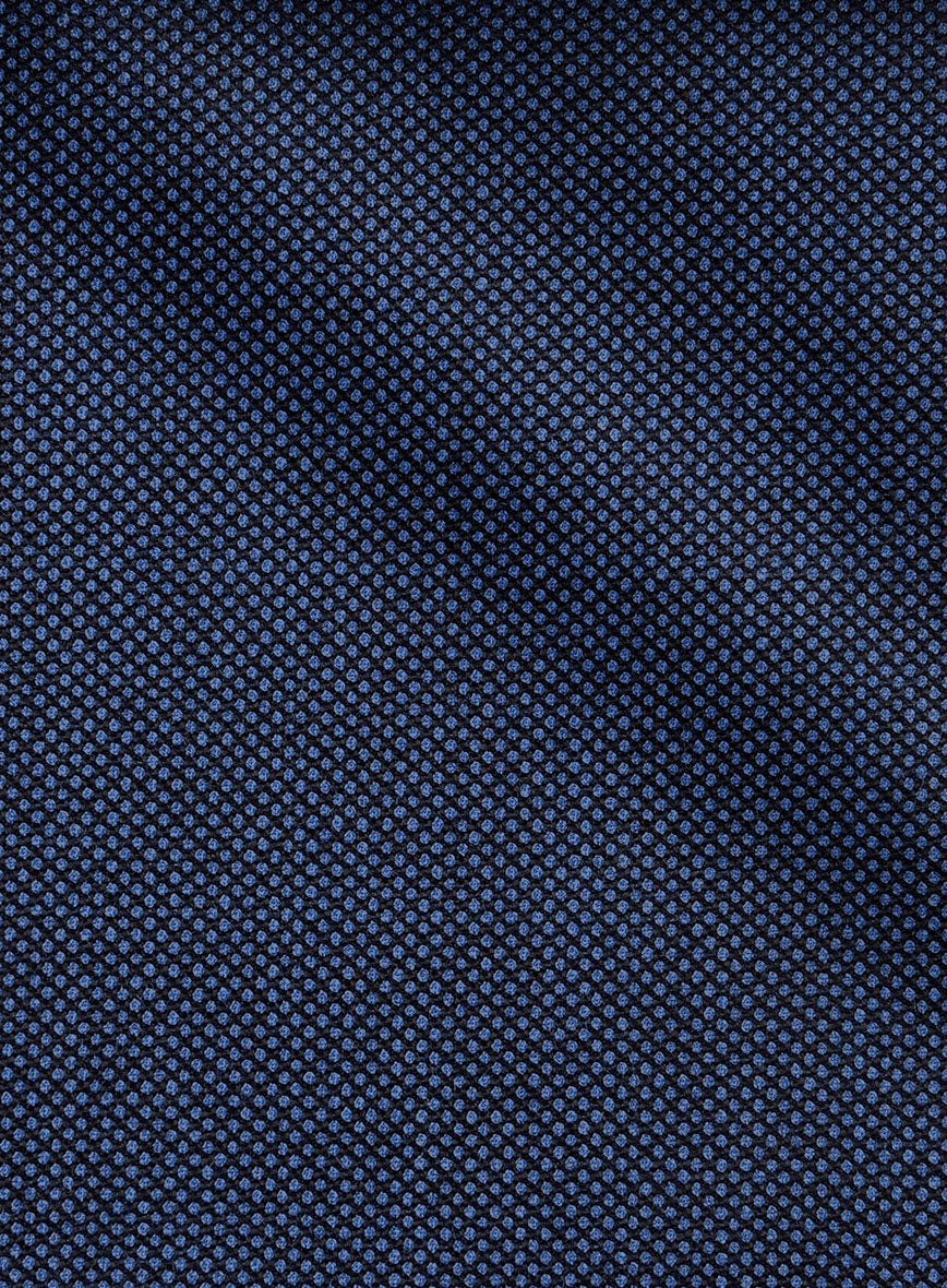 VBC Perennial Capri Blue Birdseye Wool Jacket - StudioSuits