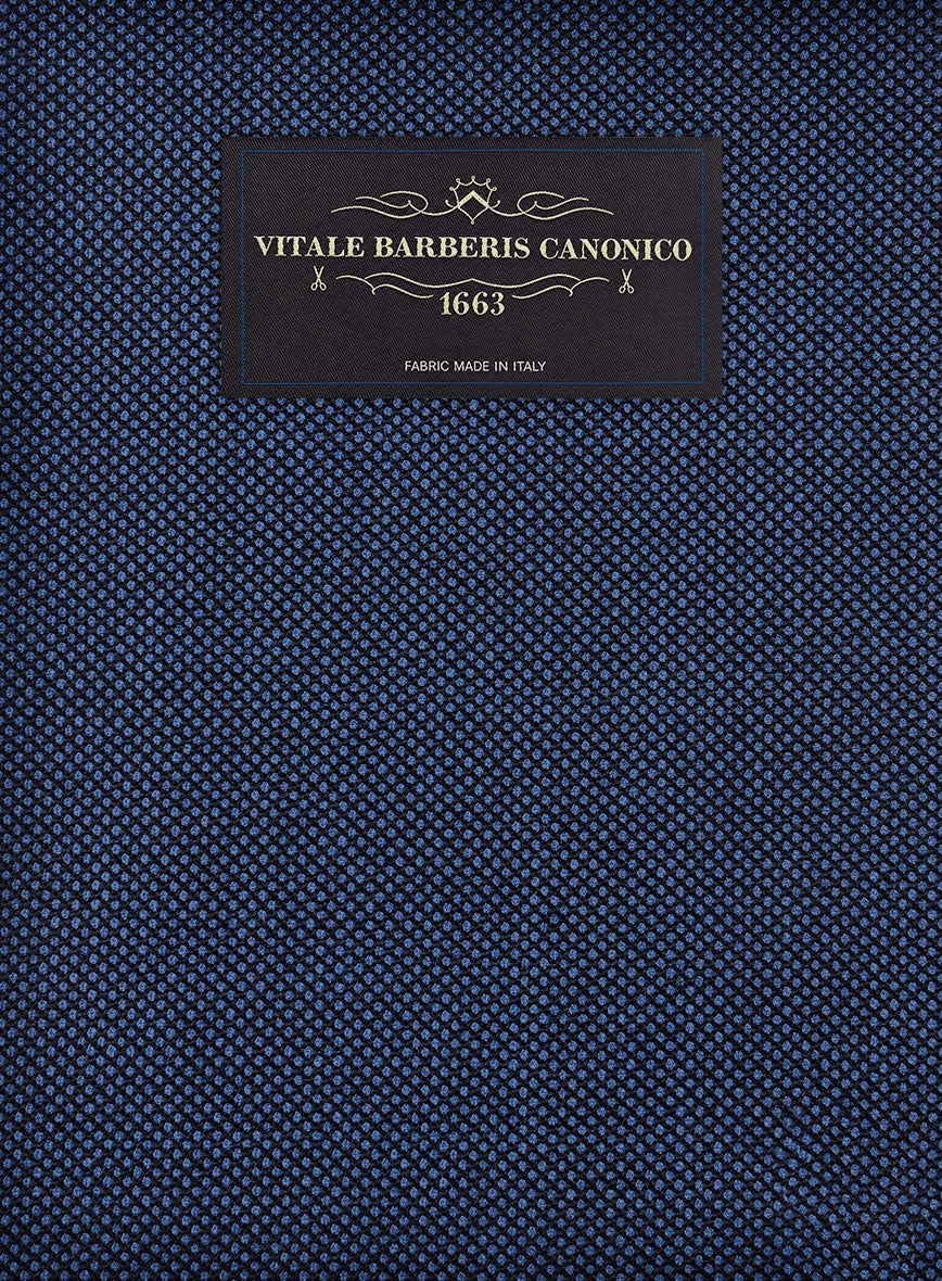 VBC Perennial Capri Blue Birdseye Wool Jacket - StudioSuits