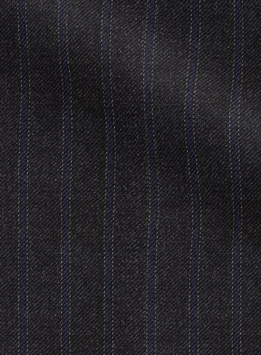VBC Perennial Charcoal Blue Pinstripe Wool Jacket - StudioSuits