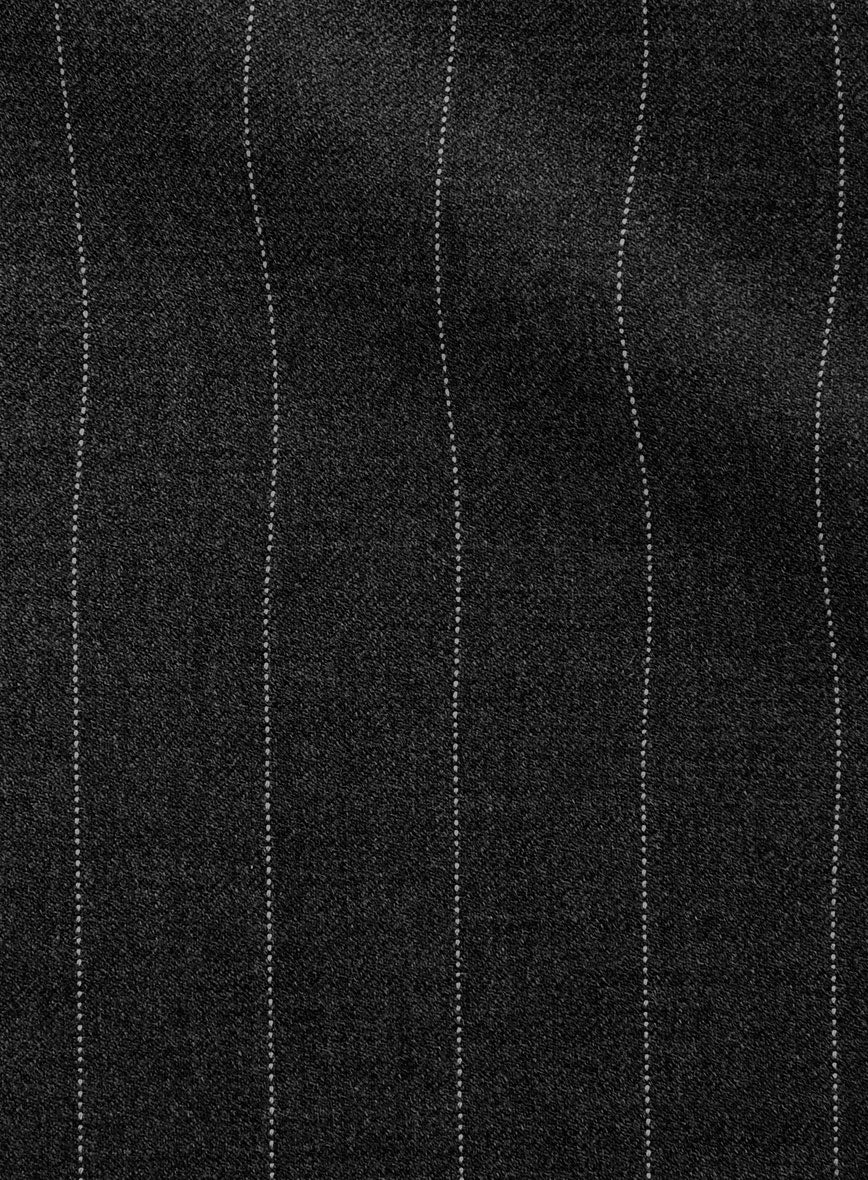 VBC Perennial Charcoal Pinstripe Wool Jacket - StudioSuits