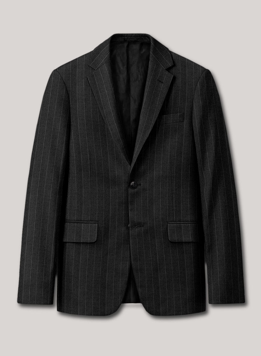 VBC Perennial Charcoal Pinstripe Wool Suit - StudioSuits