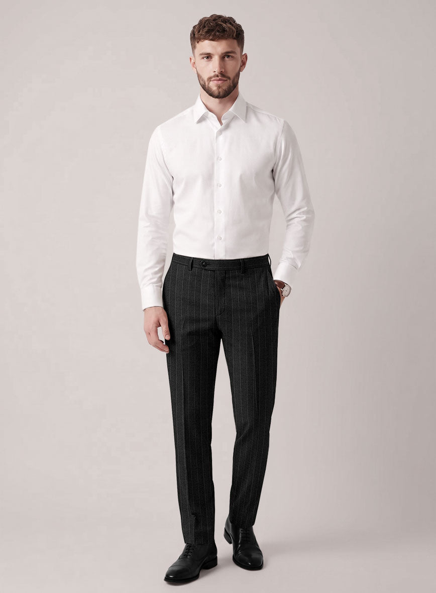 VBC Perennial Charcoal Pinstripe Wool Suit - StudioSuits