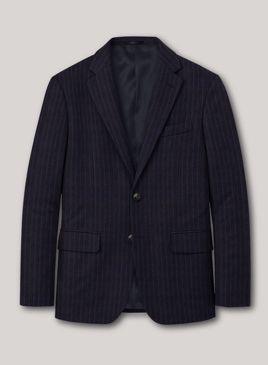 VBC Perennial Cobalt Pinstripe Wool Jacket - StudioSuits